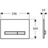 Клавиша смыва GEBERIT SIGMA 50 115,672.JX.2 черный орех