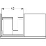 Тумба под раковину GEBERIT ICON 840592000 90 см