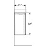 Тумба под раковину GEBERIT XENO² 500.502.01.1 40 см